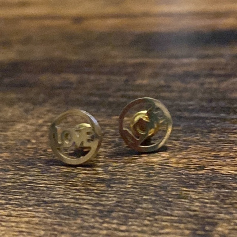 Love Stud Earrings
